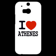 Coque HTC One M8s I love Athenes