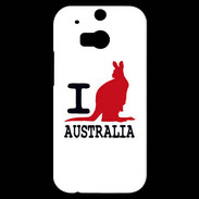 Coque HTC One M8s I love Australia 2