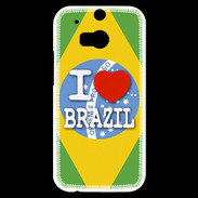 Coque HTC One M8s I love Brazil 3