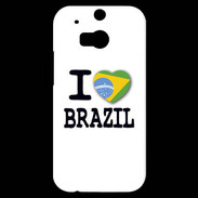 Coque HTC One M8s I love Brazil 2