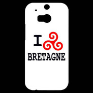 Coque HTC One M8s I love Bretagne 2