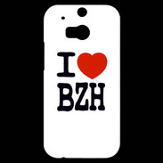 Coque HTC One M8s I love BZH