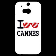 Coque HTC One M8s I love Cannes 2