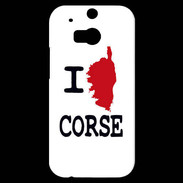 Coque HTC One M8s I love Corse 3