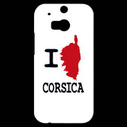 Coque HTC One M8s I love Corsica 3