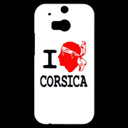 Coque HTC One M8s I love Corsica 2