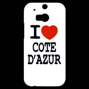 Coque HTC One M8s I love Cote d'Azur