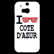 Coque HTC One M8s I love Cote d'Azur 2