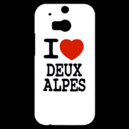 Coque HTC One M8s I love Deux Alpes