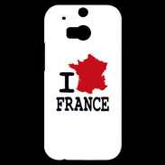 Coque HTC One M8s I love France 4