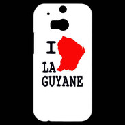 Coque HTC One M8s I love Guyane 2