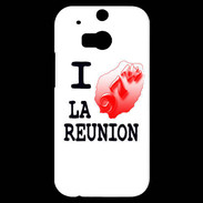 Coque HTC One M8s I love La Réunion 2