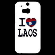 Coque HTC One M8s I love Laos 2