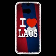 Coque HTC One M8s I love Laos 3