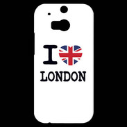 Coque HTC One M8s I love London 3