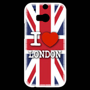 Coque HTC One M8s I love London 2