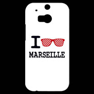 Coque HTC One M8s I love Marseille 2