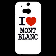 Coque HTC One M8s I love Mont Blanc