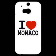 Coque HTC One M8s I love Monaco