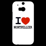 Coque HTC One M8s I love Montpellier