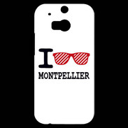 Coque HTC One M8s I love Montpellier 2