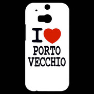 Coque HTC One M8s I love Porto Vecchio