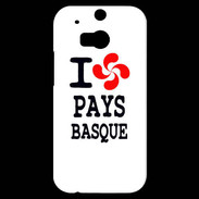 Coque HTC One M8s I love Pays Basque 2