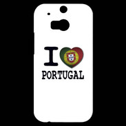 Coque HTC One M8s I love Portugal 2