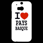 Coque HTC One M8s I love Pays Basque