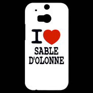 Coque HTC One M8s I love Sable d'Olonne