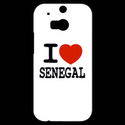 Coque HTC One M8s I love Sénégal