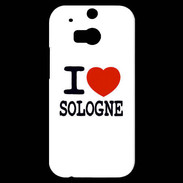 Coque HTC One M8s I love Sologne