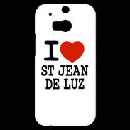 Coque HTC One M8s I love Saint Jean de Luz