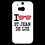Coque HTC One M8s I love Saint Jean de Luz 2