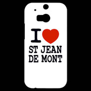 Coque HTC One M8s I love Saint Jean de Mont