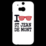 Coque HTC One M8s I love Saint Jean de Mont 2