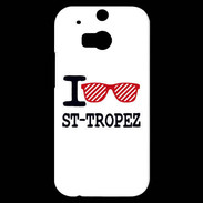Coque HTC One M8s I love Saint Tropez 2