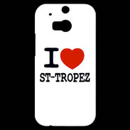 Coque HTC One M8s I love Saint Tropez