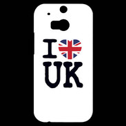 Coque HTC One M8s I love UK 3