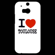 Coque HTC One M8s I love Toulouse