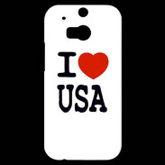 Coque HTC One M8s I love USA