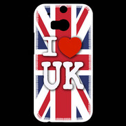 Coque HTC One M8s I love UK 2