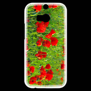 Coque HTC One M8s DP champs de coquelicots