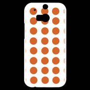 Coque HTC One M8s pois orange
