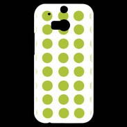 Coque HTC One M8s pois vert clair