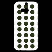 Coque HTC One M8s pois vert foncé