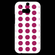 Coque HTC One M8s pois magenta