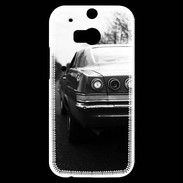 Coque HTC One M8s Voiture en noir et blanc PR 10