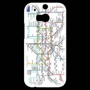 Coque HTC One M8s Plan de métro de Londres