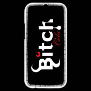 Coque HTC One M8s Bitch Cola fond noir